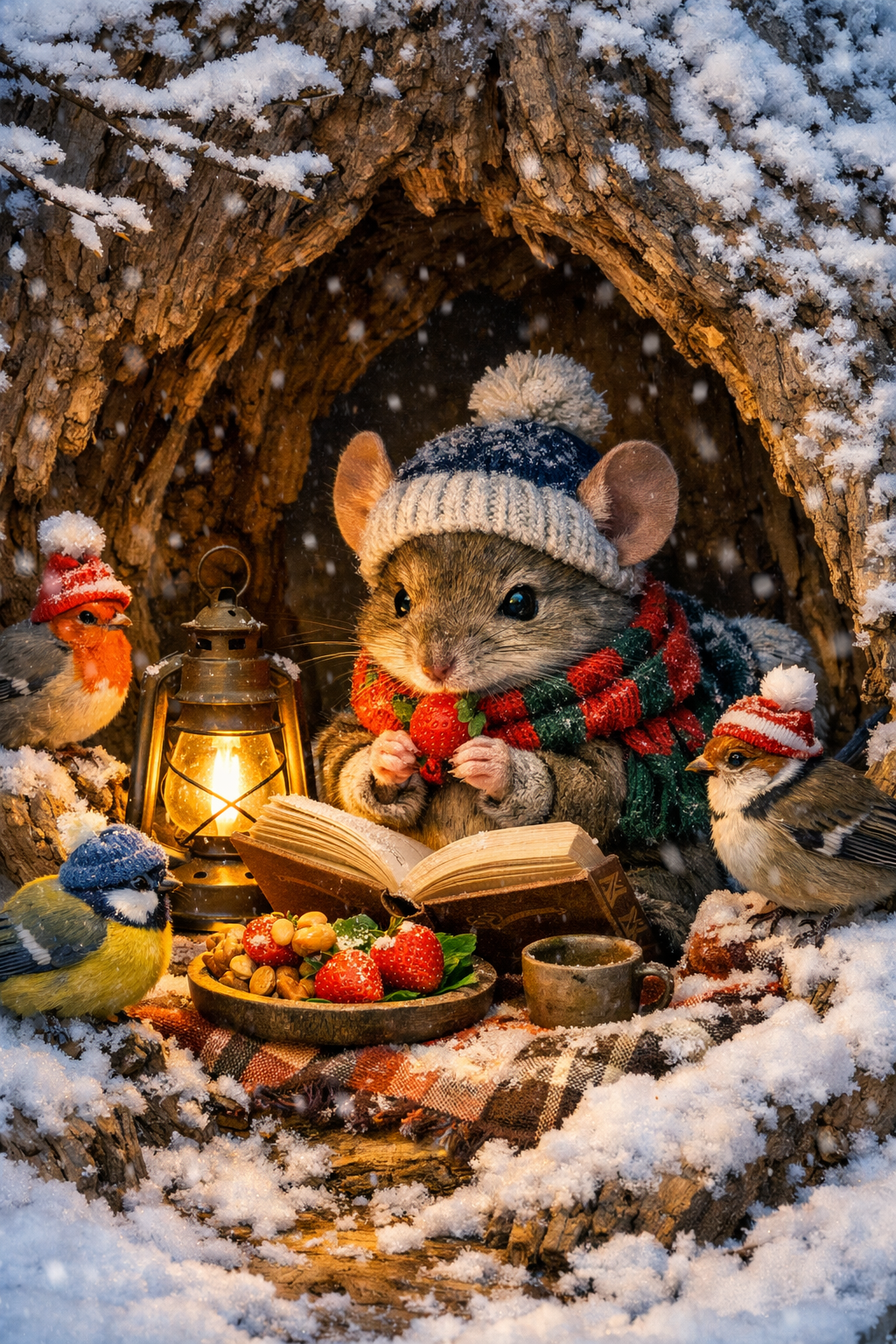 Mysacek si cte v zime